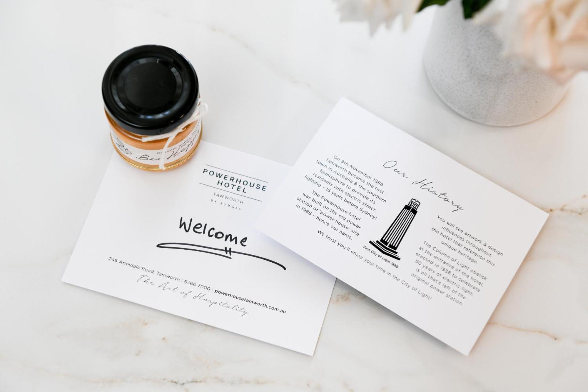 Powerhouse Hotel Tamworth By Rydges Exteriér fotografie Welcome card